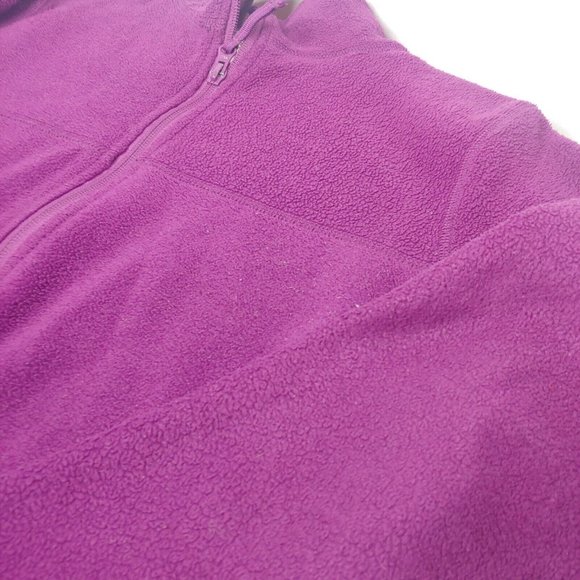 Cabelas Outdoors Womens M Fleece Jacket Pink Full Zip Workwear Fuzzy Farm - Picture 9 of 10